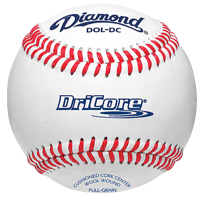 Diamond Dri-Core Practice Baseball - White / Red