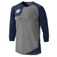 New Balance Asym Right Baseball Shirt - Men's - Navy / Grey