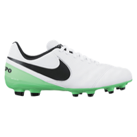 Nike Tiempo Legend VI FG - Boys' Grade School - White / Black