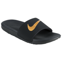 Nike Kawa Slide - Boys' Grade School - Black / Gold