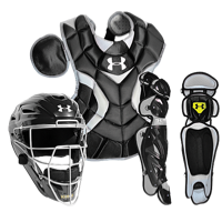 Under Armour Pro Catcher's Kit - Boys' Grade School - All Black / Black