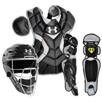 Under Armour Pro Catcher's Kit - Boys' Grade School - All Black / Black