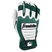 Franklin CFX Pro Batting Gloves - Men's - White / Dark Green