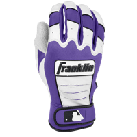 Franklin CFX Pro Batting Gloves - Men's - White / Purple