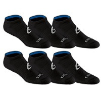 ASICS� Invasion No Show 6 Pack Socks - Men's - Black / Blue