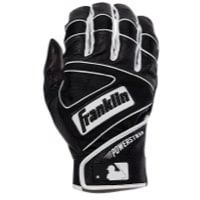 Franklin Powerstrap Batting Gloves - Men's - Black / White