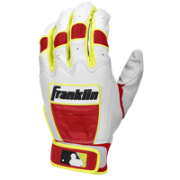 Franklin CFX Pro Batting Gloves - Men's - White / Red