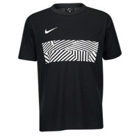 Nike Academy Dry S/S Top - Youth - Black / White