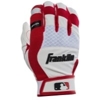 Franklin X-Vent Pro Shok Batting Gloves - Men's - Off-White / Red