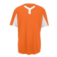 Majestic Team 2 Button Jersey - Boys' Grade School - Orange / White