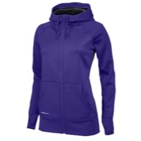 Nike Team Full Zip KO Hoodie - Women's - Purple / Purple