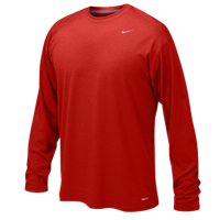 Nike Team Legend L/S Poly Top - Boys' Grade School - Red / Red