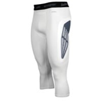 Eastbay Baseball Evapor Extended Sliding Tights - Men's - White / Grey