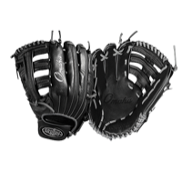 Louisville Slugger Omaha Single Post Web Fielding Glove - Men's - Black / Silver