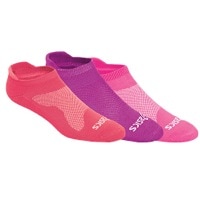 ASICS� Seamless Cushion Low 3 Pack Socks - Women's - Pink / Purple