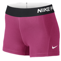 Nike Pro Cool 3" Compression Shorts - Women's - Pink / White