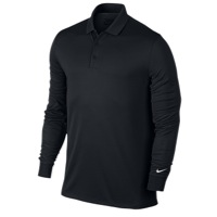 Nike Victory L/S Golf Polo - Men's - All Black / Black