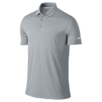 Nike Victory Solid Golf Polo - Men's - Grey / Grey