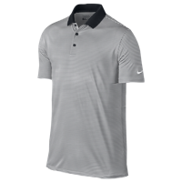 Nike Victory Mini Stripe Golf Polo - Men's - Black / White