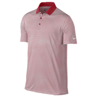 Nike Victory Mini Stripe Golf Polo - Men's - Red / White