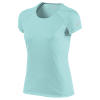 ASICS Core Short Sleeve Top - Women's - Aqua / Aqua