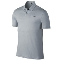 Nike TW Control Stripe Golf Polo - Men's - Grey / Grey