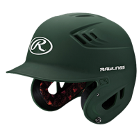 Rawlings Coolflo R16 Senior Batting Helmet - Men's - Dark Green / White