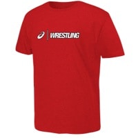 ASICS� Wrestling T-Shirt - Men's - Red / White