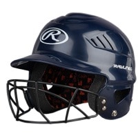 Rawlings Coolflo Batting Helmet w/Facemask - Women's - Navy / White