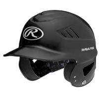 Rawlings Coolflo Batting Helmet - Youth - Black / White