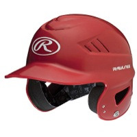 Rawlings Coolflo Batting Helmet - Youth - Red / White