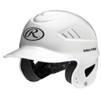 Rawlings Coolflo Batting Helmet - Youth - White / Black