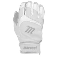 Marucci Signature Batting Gloves - Youth - White / Grey