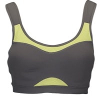 ASICS� Adjust Bras - Women's - Grey / Light Green