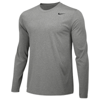 Nike Team Legend Long Sleeve Poly Top - Men's - Grey / Grey