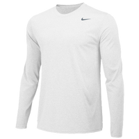 Nike Team Legend Long Sleeve Poly Top - Men's - All White / White