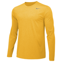 Nike Team Legend Long Sleeve Poly Top - Men's - Yellow / Yellow