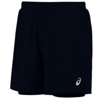 ASICS� 6" 2-in-1 Shorts - Men's - All Black / Black