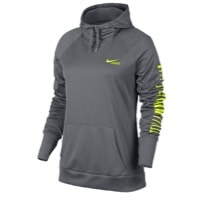 Nike Lightweight Dri-FIT Hoodie - Women's - Grey / Light Green