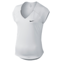 Nike Team Pure Tennis Top - Women's - All White / White