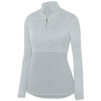 Augusta Sportswear Team Heather 1/4 Zip Pullover - Women's - Silver / Silver