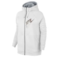 Nike Rally Metallic Graphic F/Z Hoodie - Women's - White / Silver