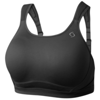 Brooks Maia Sport Bra - Women's - All Black / Black