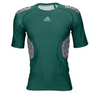 adidas Ironskin 5-Pad Top - Men's - Dark Green / Grey