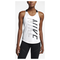 Nike Elastika Breathe Tank - Women's - White / Black