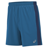 ASICS� 6" 2-in-1 Woven Shorts - Men's - Light Blue / Navy