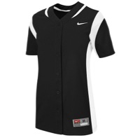 Nike Team Vapor Full Button Jersey - Women's - Black / White