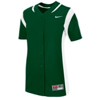 Nike Team Vapor Full Button Jersey - Women's - Dark Green / White