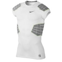 Nike Pro Combat Hyperstrong 4-Pad Top - Men's - White / Grey