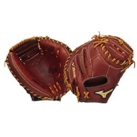 Mizuno MVP Prime Catcher's Mitt - Men's - Brown / Gold